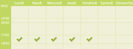 Plages horaires